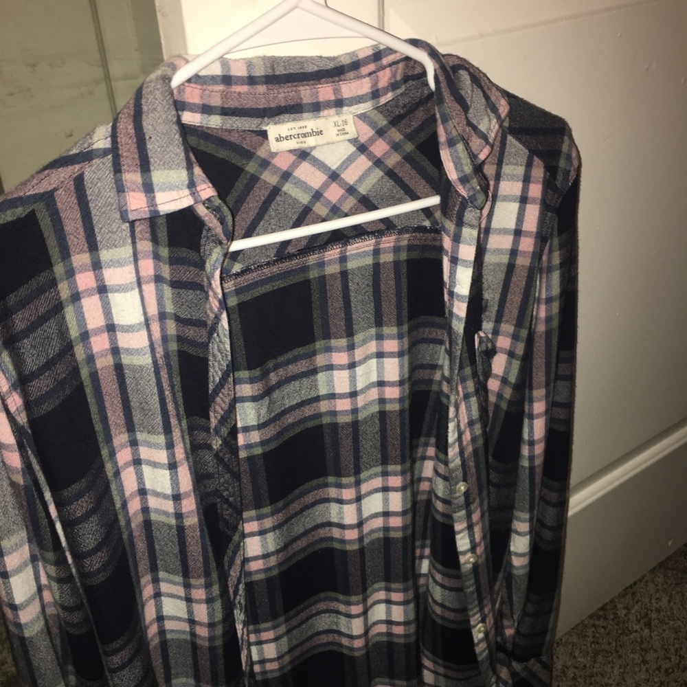 plaid button up shirt